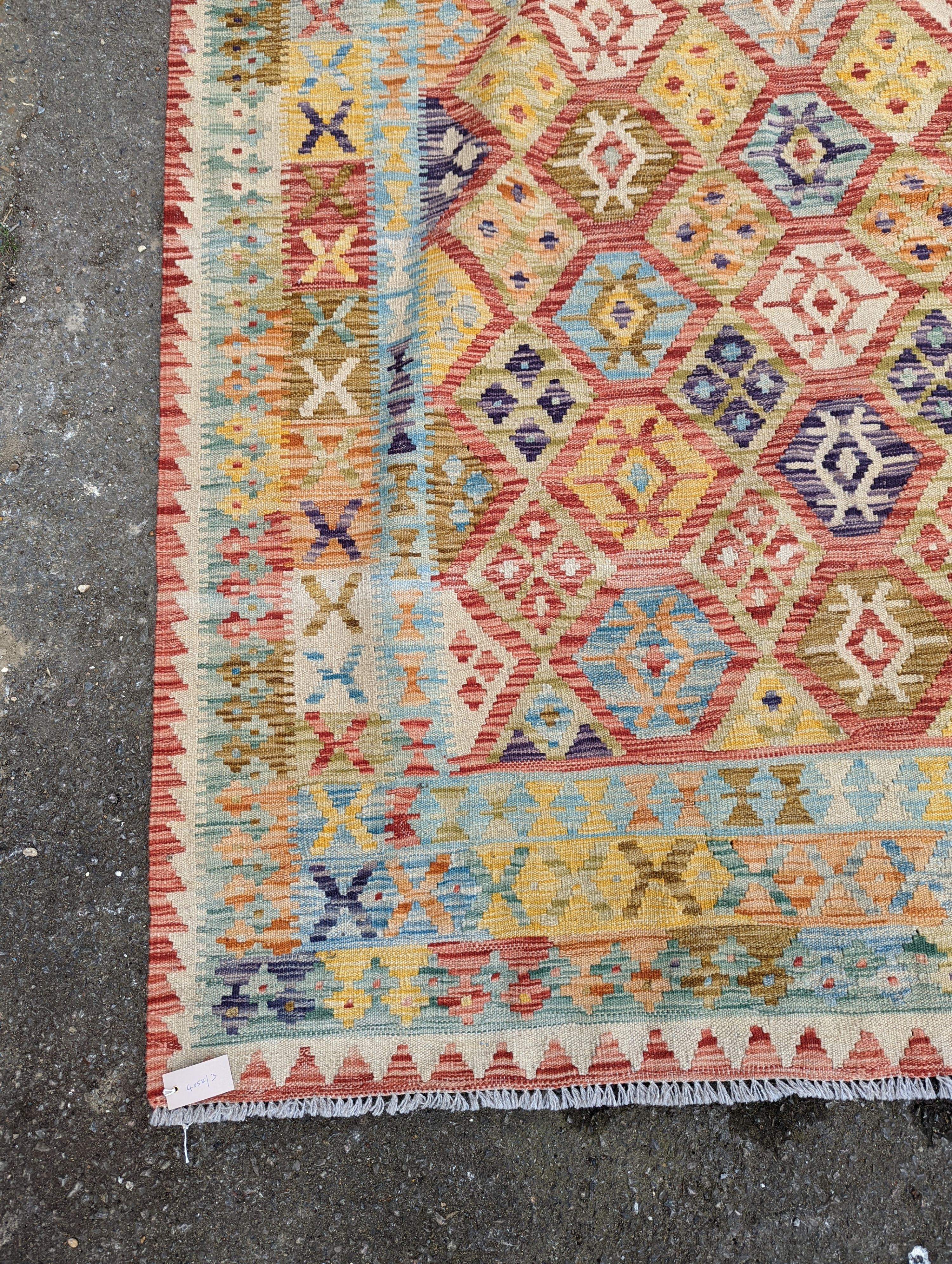 An Anatolian design Kilim carpet, approx. 200 x 160cm